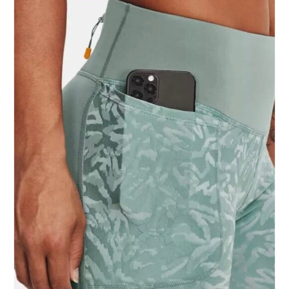 Under Armour Speedpocket Floral High Waist Compression Ankle Leggings Size M - Picture 11 of 11